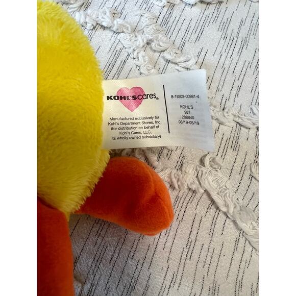 Kohl's Cares Disney Pixar Toy Story 4‎ Ducky Stuffed Animal Plush Toy - Picture 4 of 5